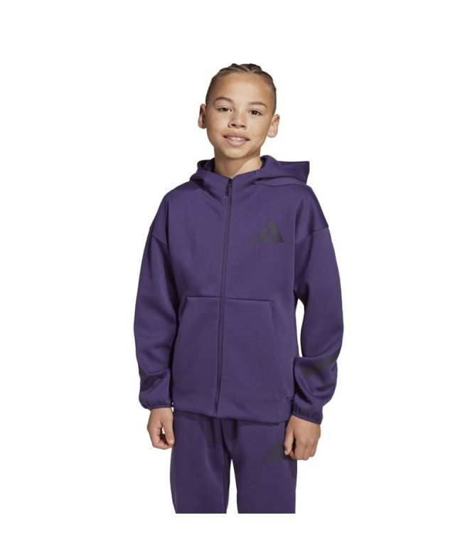 Moletom adidas Z.N.E.Fz Infantil Preto