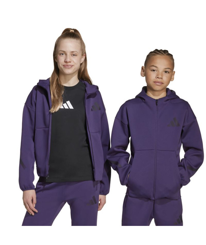 Sweat adidas Z.N.E.Fz Enfant Noir