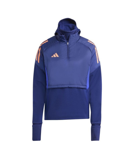 Moletom de Futebol adidas Tiro25C Wintopw Mulher Azul Escuro