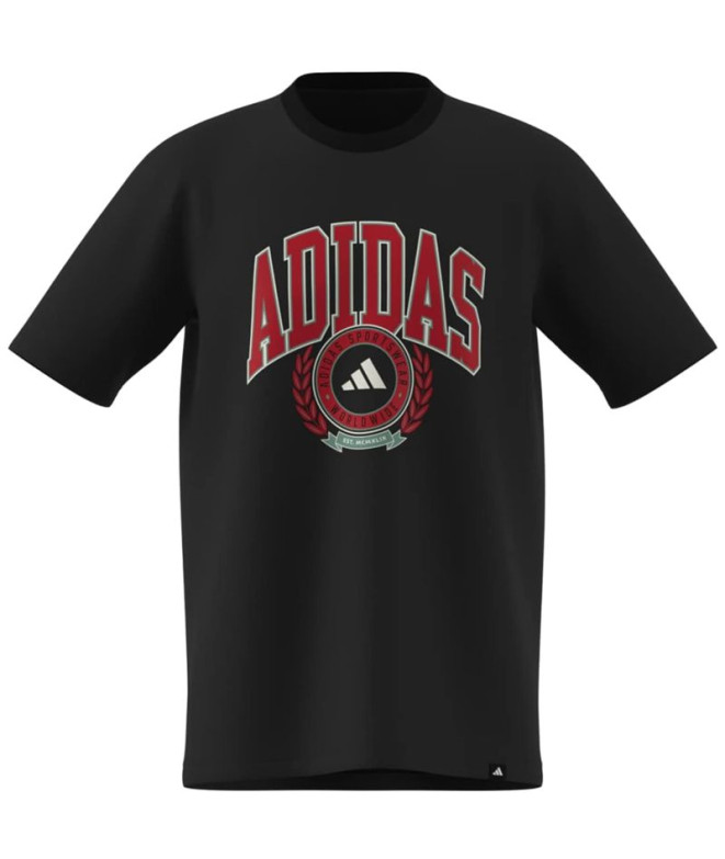 Camiseta adidas Vsty Crest Homem Preto