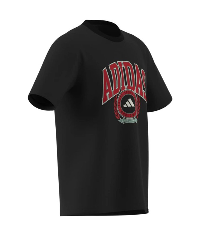 Camiseta adidas Vsty Crest Homem Preto