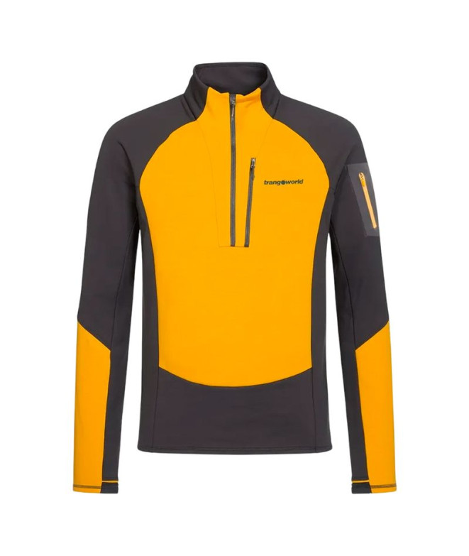 Sweat Trangoworld Monch Homme Moutarde/Anthracite