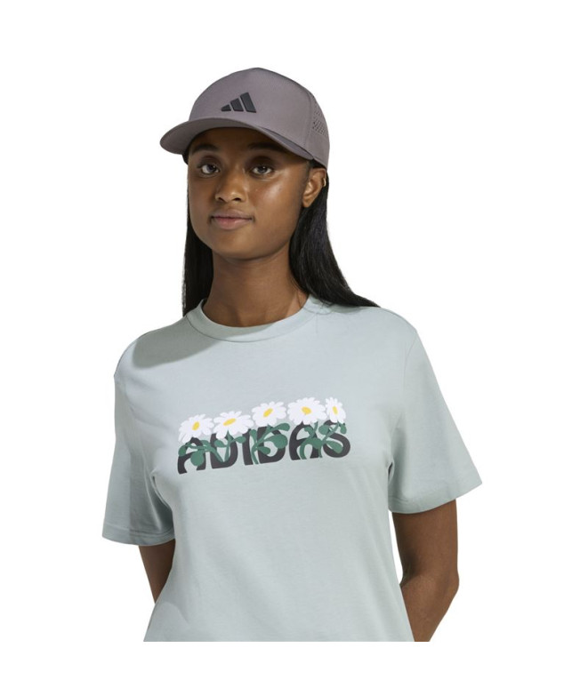 Camiseta adidas Soft Side Mulher Cinza