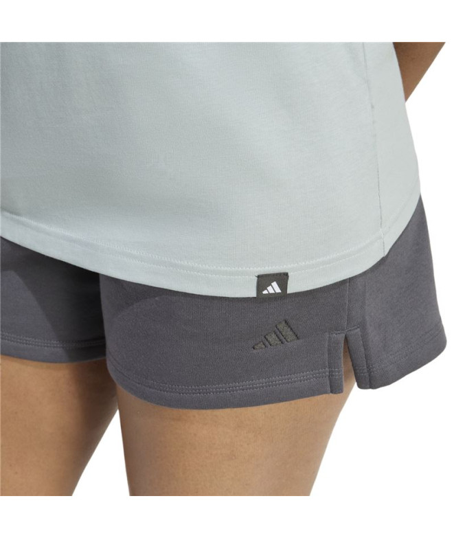 Camiseta adidas Soft Side Mulher Cinza