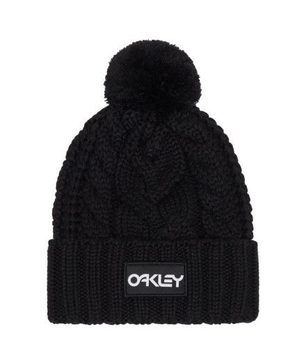 Bonnet de Snow Oakley Harper Pom Femme Noir/Blanc Logo