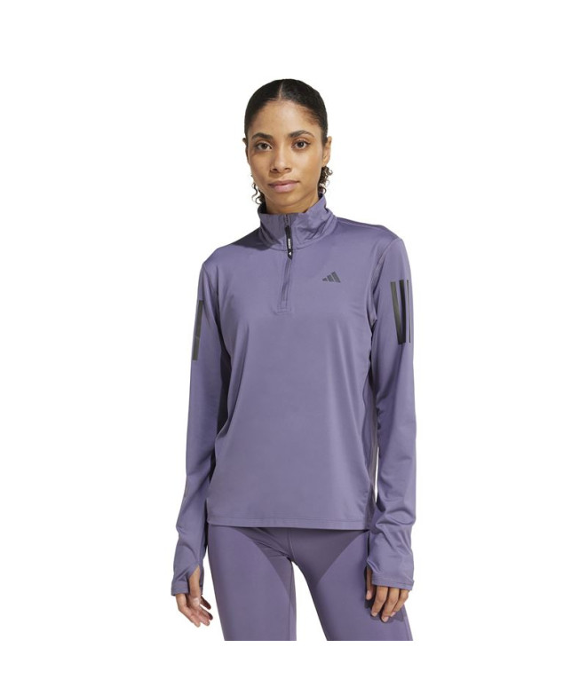 Moletom de Running adidas Otr B Hzip Mulher Vioado