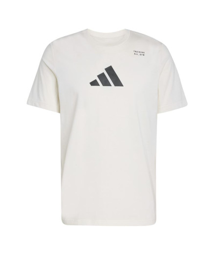 Camiseta de Fitness adidas Tr Cat G Homem Branco