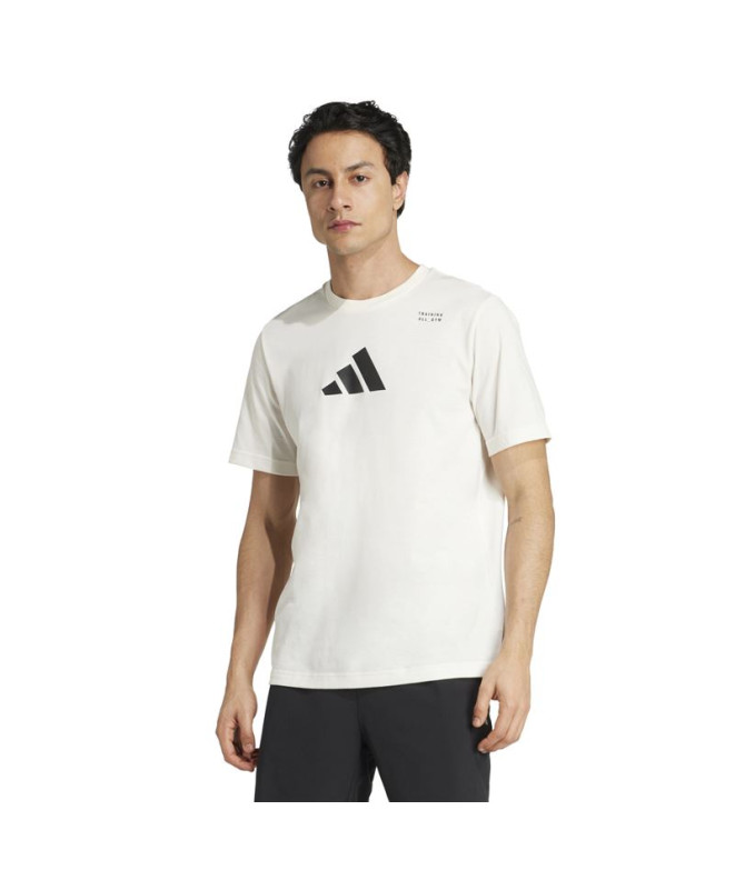 Camiseta de Fitness adidas Tr Cat G Homem Branco