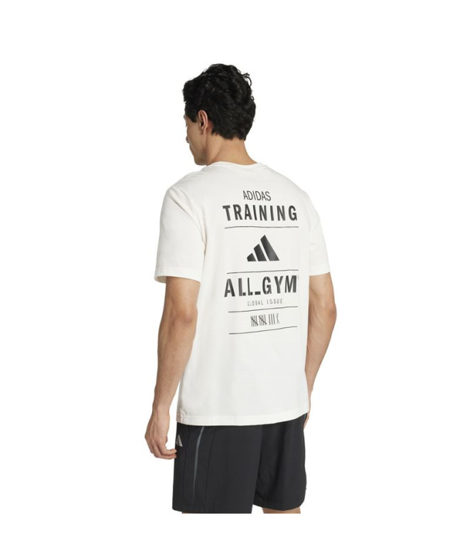 T-shirt de Fitness adidas Tr Cat G Homme Blanc