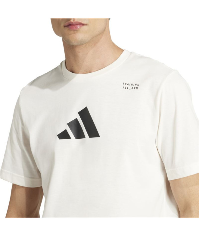 T-shirt de Fitness adidas Tr Cat G Homme Blanc