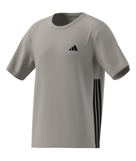 Camiseta de Fitness adidas We Bas 3Stripes Hombre Gris