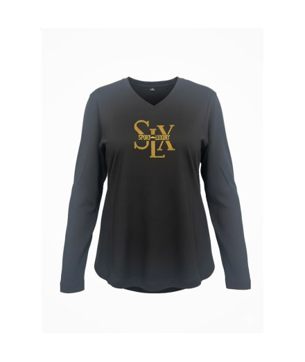 Camiseta Luxury Mulher Preto