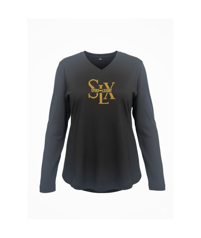 Camiseta Luxury Mulher Preto