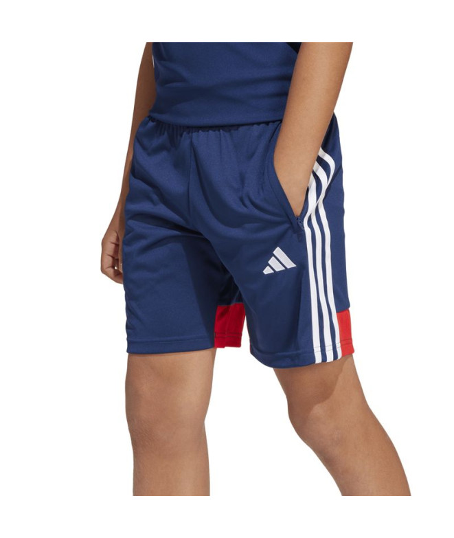 Calça de Futebol adidas Tiro Es Infantil Azul...