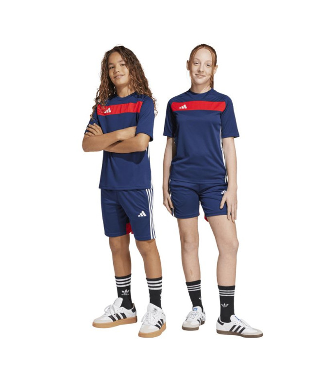 Calça de Futebol adidas Tiro Es Infantil Azul...