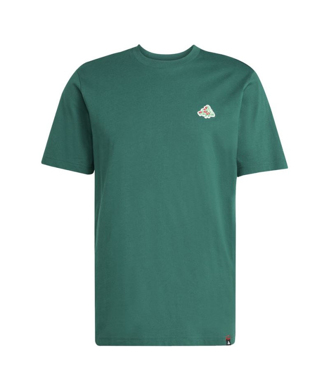 Camiseta adidas Pizza Trim Hombre Verde