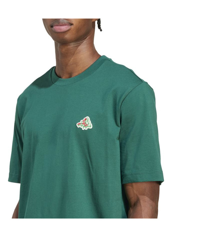 Camiseta adidas Pizza Trim Homem Verde