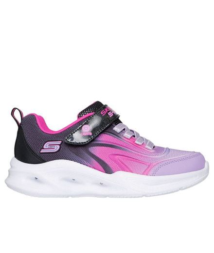 Sapatilhas Skechers Sola Glow - Cor Br Menina Rosa/Preto