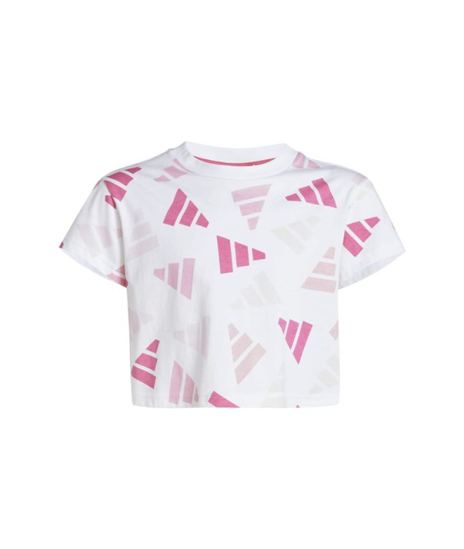 T-shirt adidas Jg Clbrtn Fille Blanc