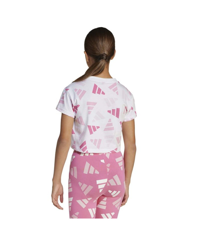 T-shirt adidas Jg Clbrtn Fille Blanc