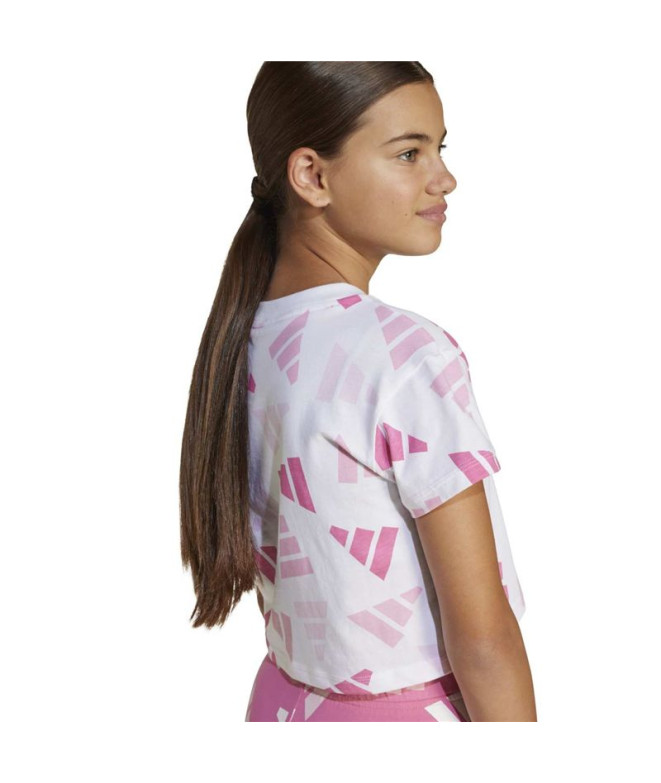 T-shirt adidas Jg Clbrtn Fille Blanc