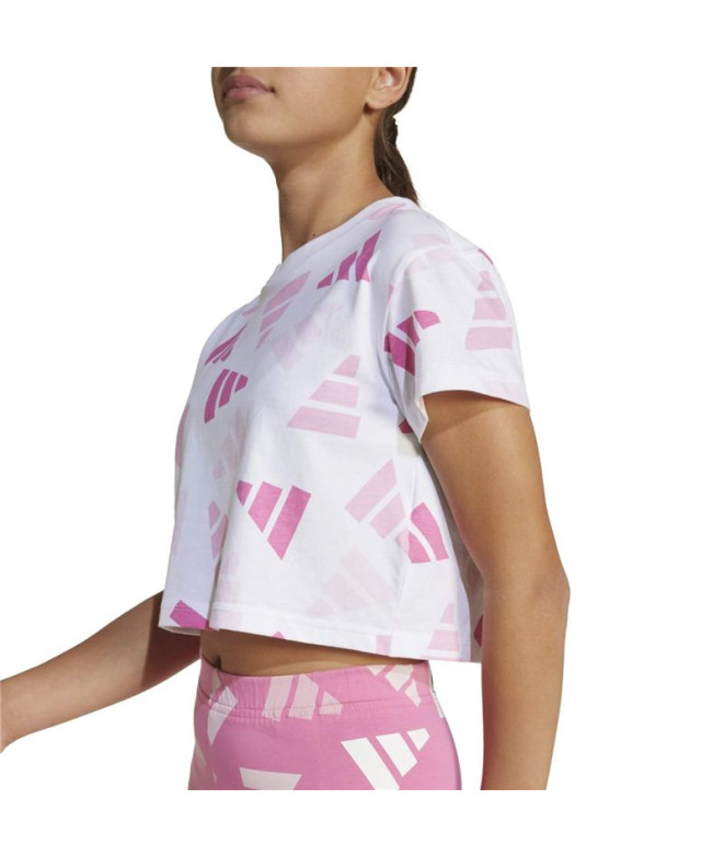 T-shirt adidas Jg Clbrtn Fille Blanc