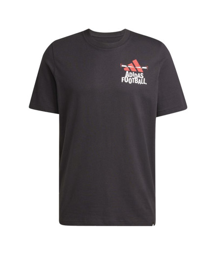 Camiseta de Fútbol adidas Fun Slogan G Hombre Negro