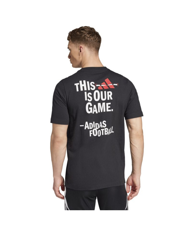 T-shirt de Football adidas Fun Slogan G Homme Noir