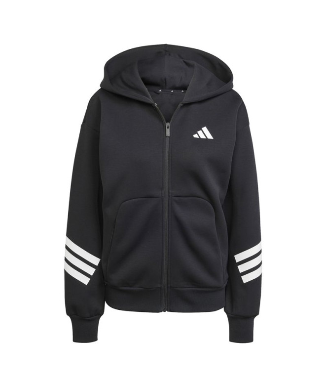 Sweat adidas Future Icons 3Bandas Fz Hd Femme Noir