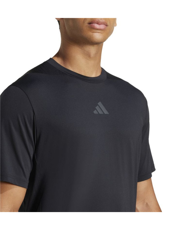 Camiseta de Fitness adidas D4T Int. Homem Preto