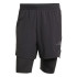 Calça de Fitness adidas Power 2In1 Sho Homem Preto/Carvão