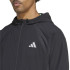 Sudadera de Fitness adidas Tech App S-Top Hombre Negro/Carbon