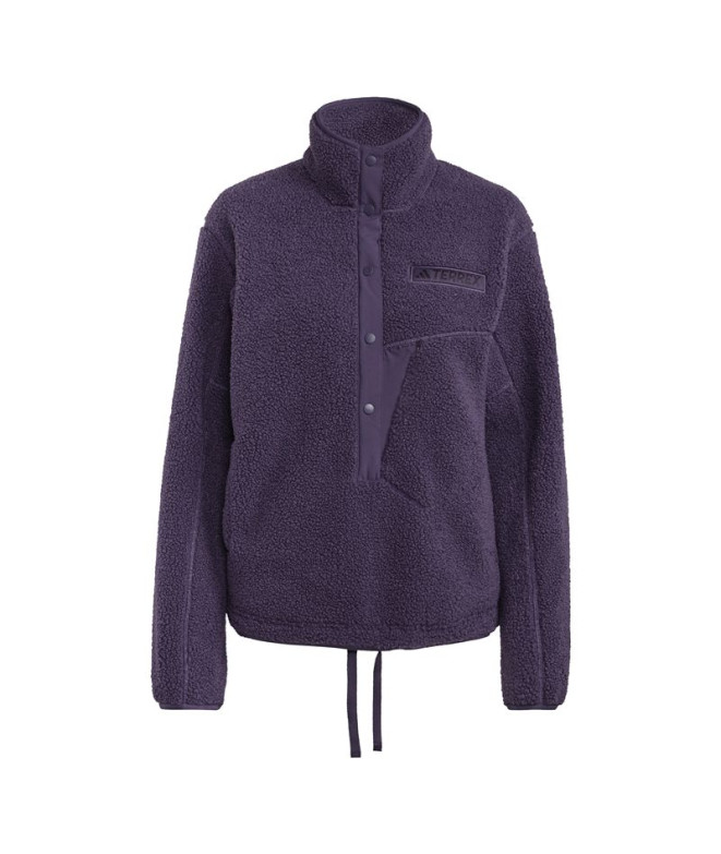 Polar de Montagne adidas Xpl Pile Snap Femme Noir