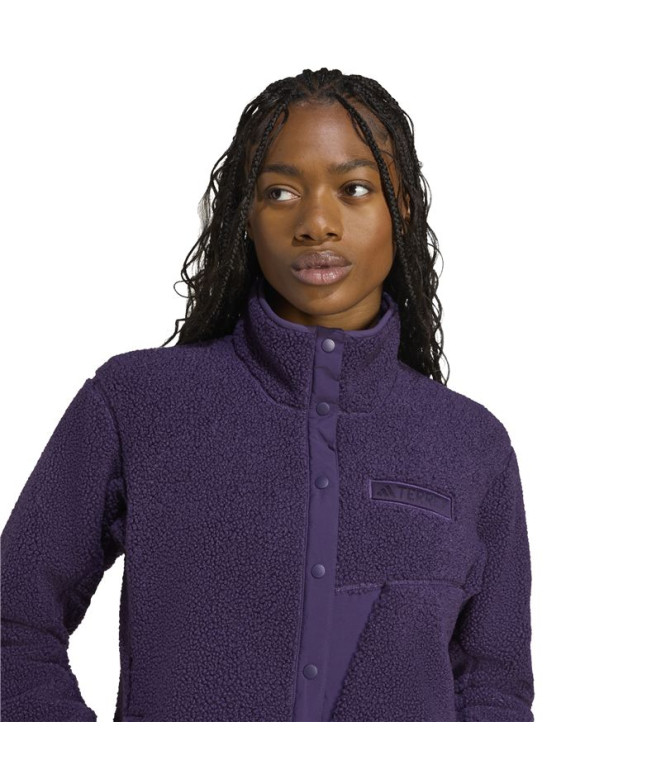 Polar de Montagne adidas Xpl Pile Snap Femme Noir