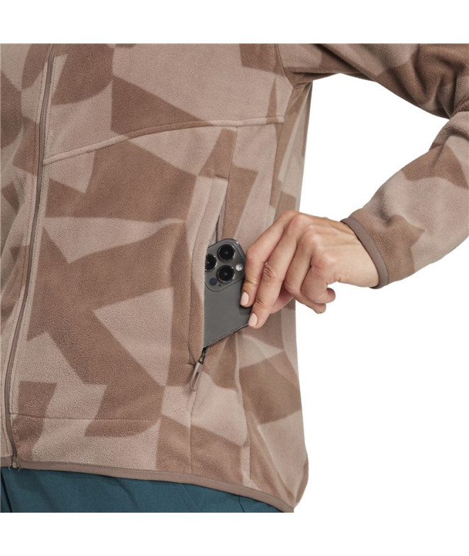 Polar de Montanha adidas Mt Aop Fz Fl Mulher...