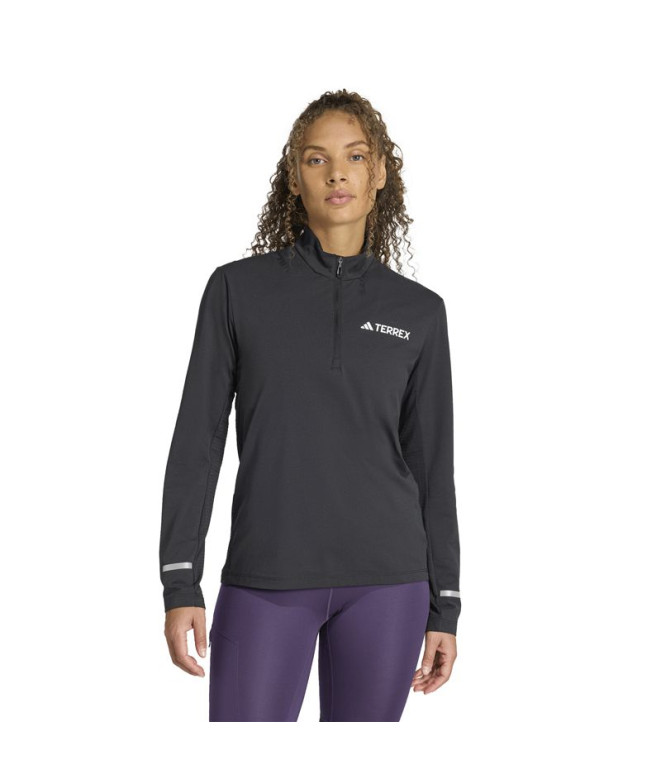 Camiseta de Esqui adidas Xpr Hz Ls Mulher Preto
