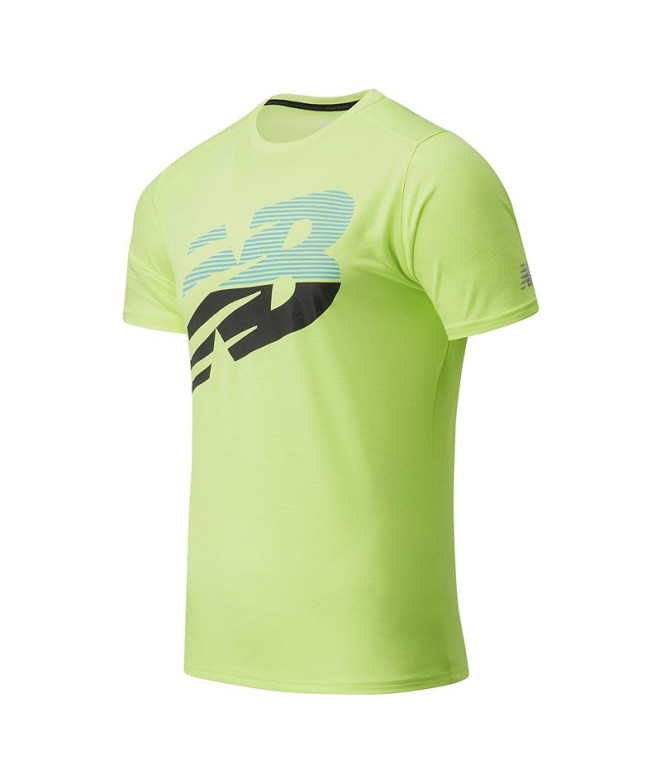 T-Shirt de treino New Balance Printed Accelerate Short Sleeve