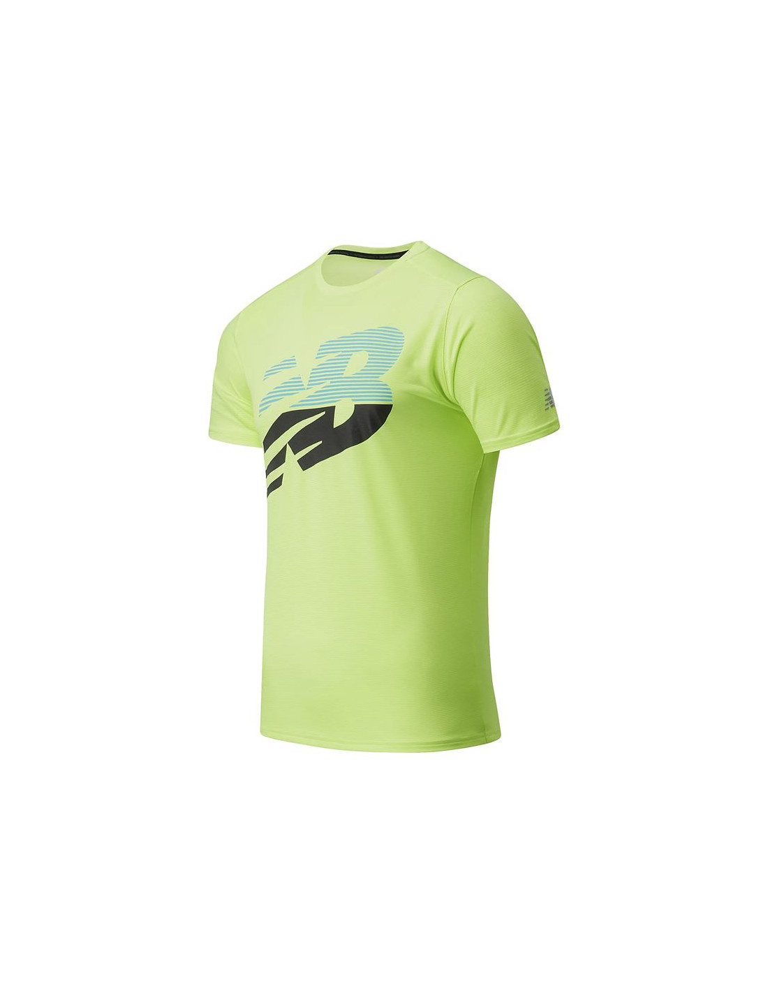 Camiseta de trainning new balance printed accelerate short sleeve