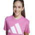 Camiseta adidas Bl 160 Infantil Rosa / Rosa / Branco