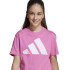 Camiseta adidas Bl 160 Infantil Rosa / Rosa / Branco