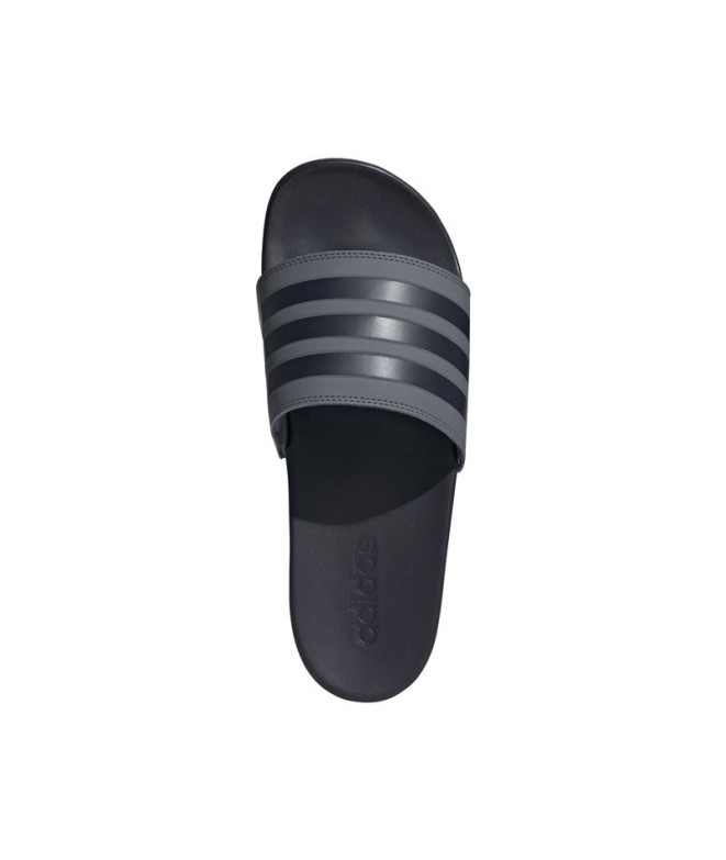 Tongs adidas Adilette Comfort Onix / Bleu Foncé...