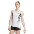 Camiseta Tirantes de Running adidas Adizero A Sgl Mulher Branco