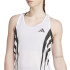 T-shirt Débardeur de Running adidas Adizero A Sgl Femme Blanc