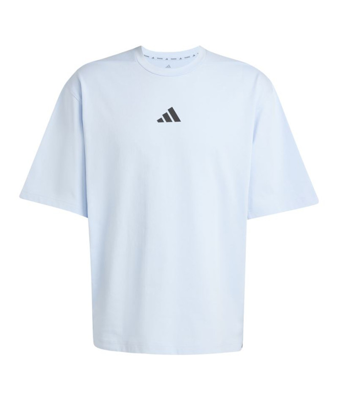 T-shirt de Fitness adidas Oversize Homme Bleu