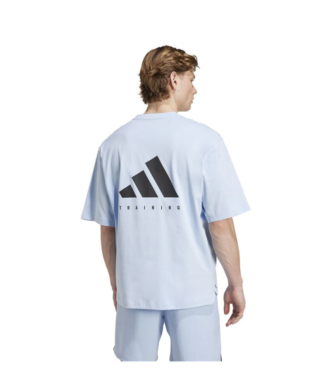 T-shirt de Fitness adidas Oversize Homme Bleu