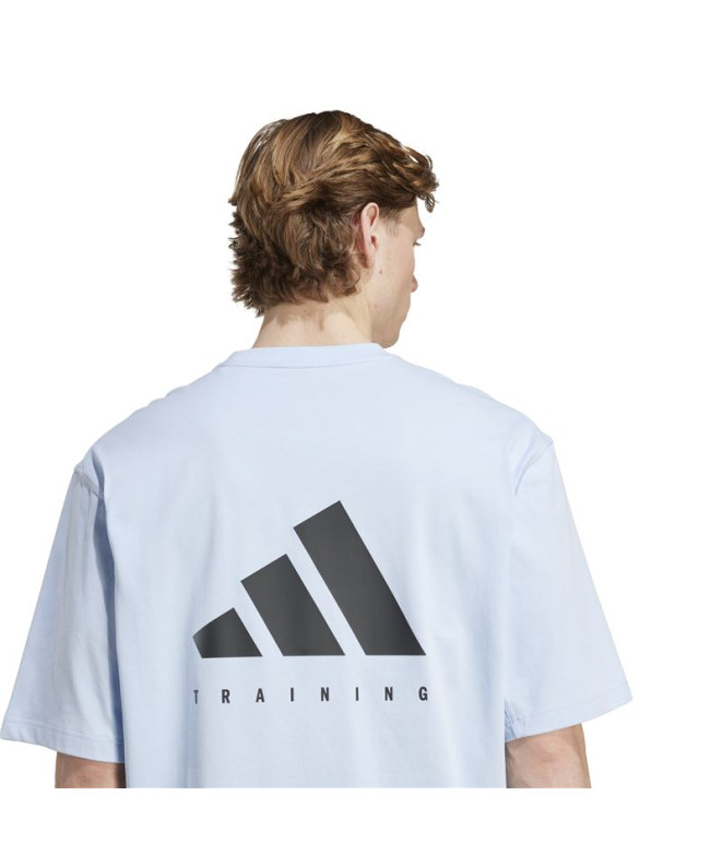 T-shirt de Fitness adidas Oversize Homme Bleu