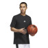 Camiseta de Basquetebol adidas Bb Found Tee Homem Preto/Branco