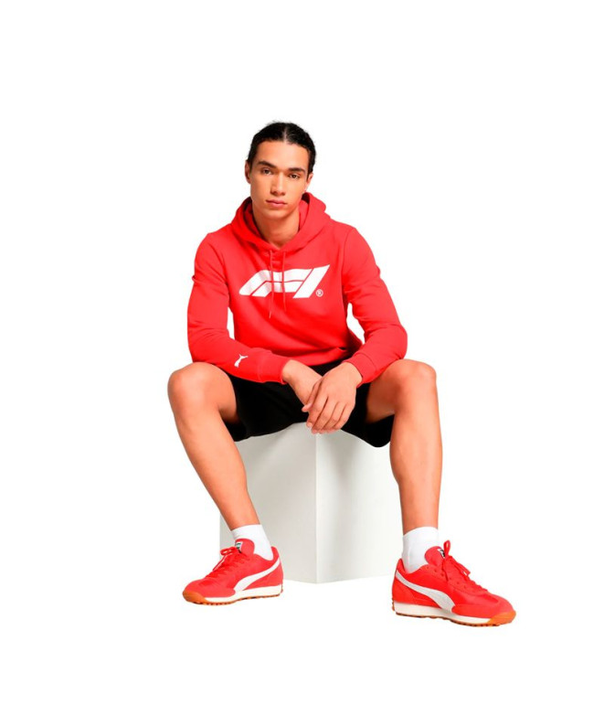 Sweat Puma F1 Essentials Logo, Rouge Pop, Homme