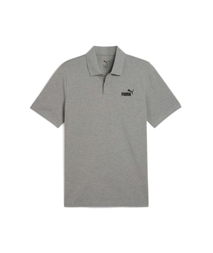 Polo Puma Ess No. 1 Logo Pique Polo Gris Moyen Mélangé Homme