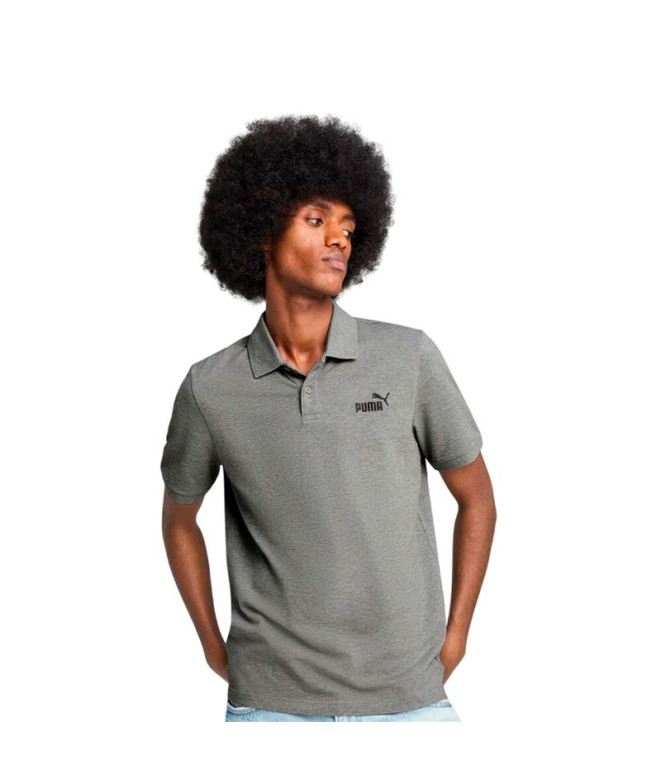 Polo Puma Ess No. 1 Logo Pique Polo Gris Moyen...